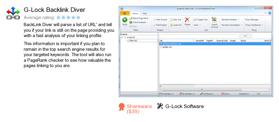 G-Lock Backlink Diver