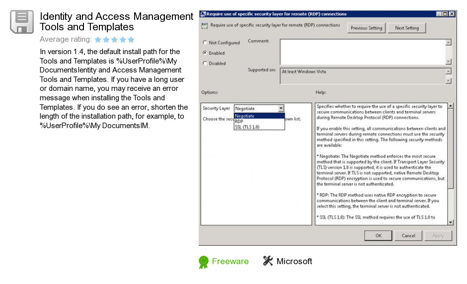 Identity and Access Management Tools and Templates