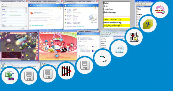 Software collection for Hello Kitty Font Control