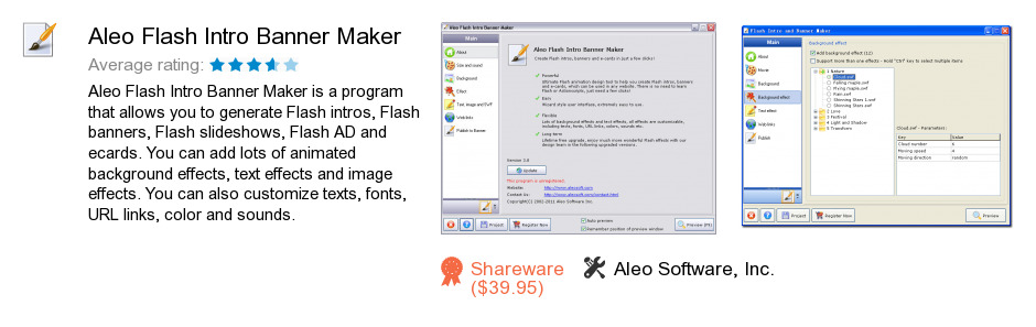 Aleo Flash Intro Banner Maker