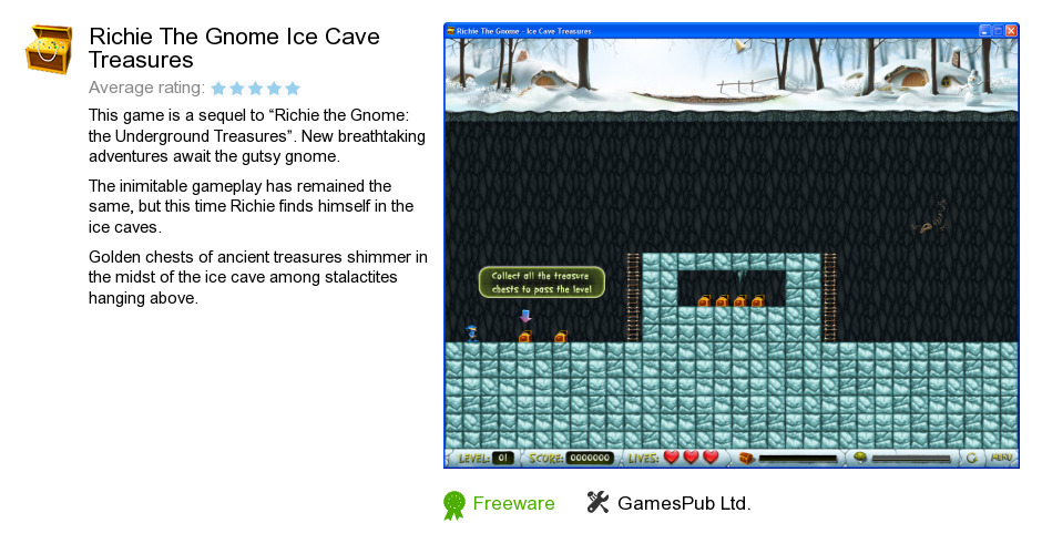 Richie The Gnome Ice Cave Treasures