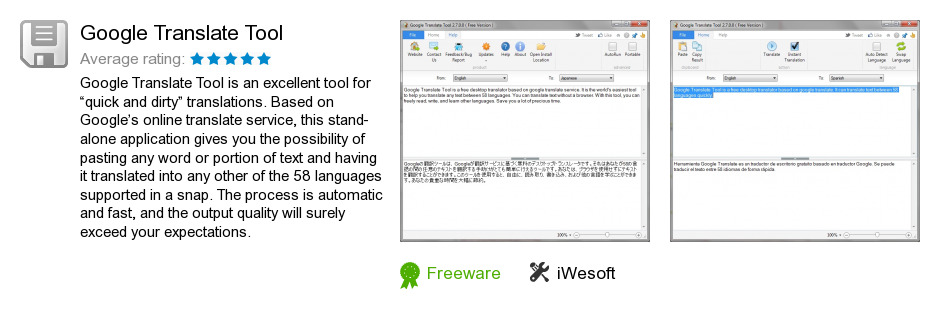 Google Translate Tool