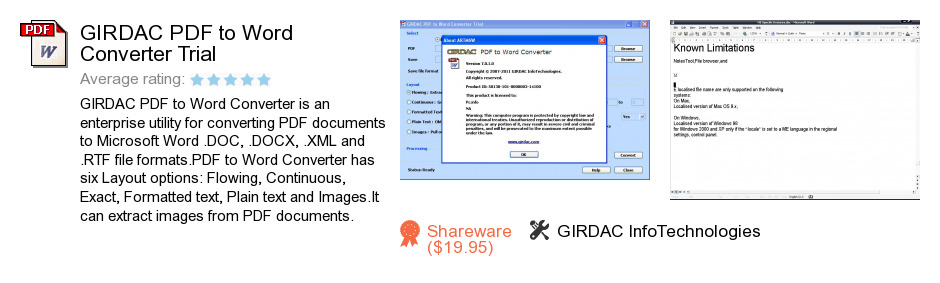 GIRDAC PDF to Word Converter Trial