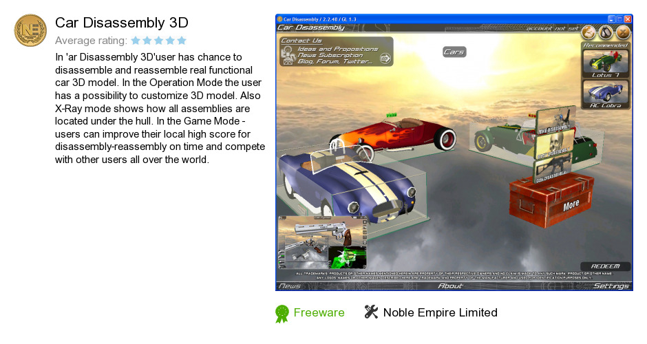 Car Disassembly 3D
