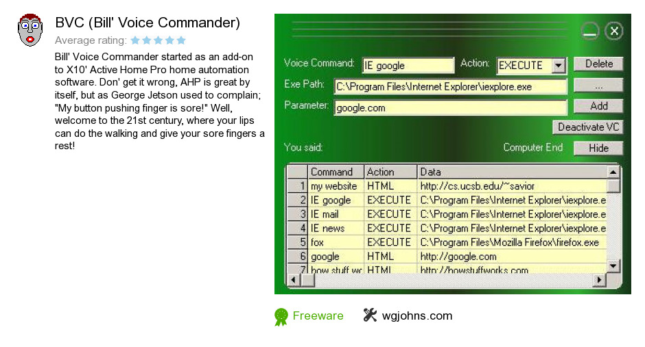BVC (Bill's Voice Commander)