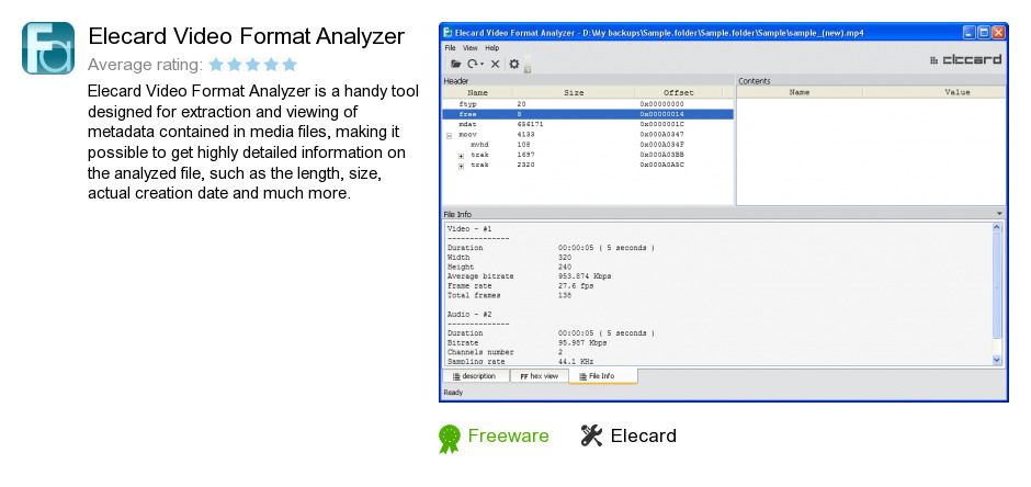 Elecard Video Format Analyzer