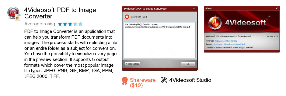 4Videosoft PDF to Image Converter
