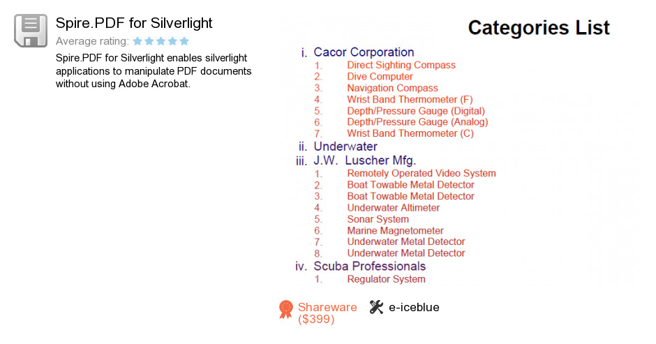 Spire.PDF for Silverlight