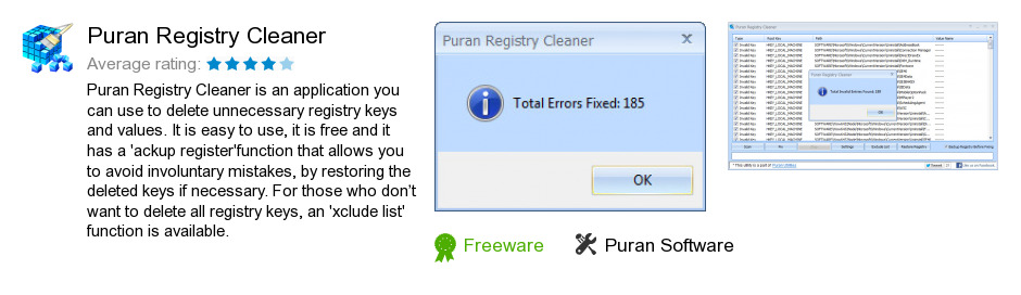Puran Registry Cleaner