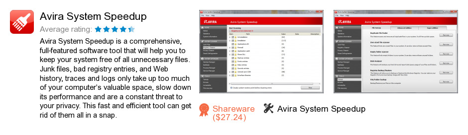 Avira System Speedup