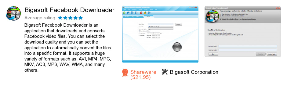 Bigasoft Facebook Downloader