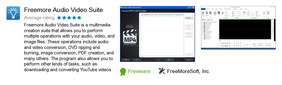 Freemore Audio Video Suite