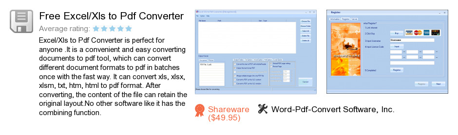 Free Excel/Xls to Pdf Converter