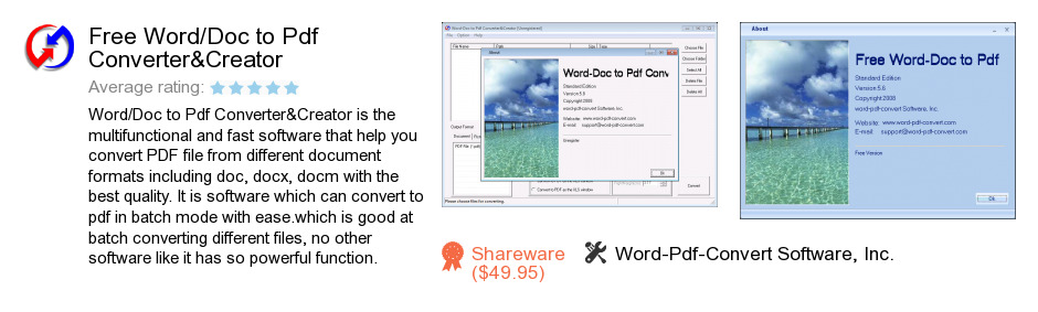Free Word/Doc to Pdf Converter&Creator