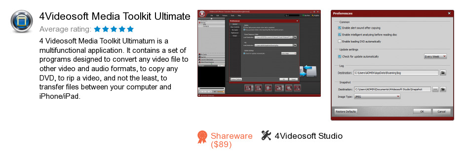 4Videosoft Media Toolkit Ultimate