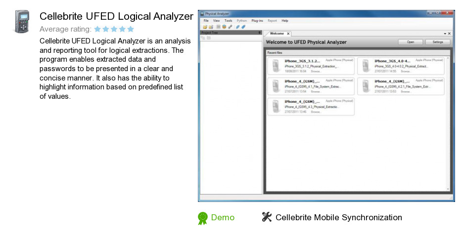Cellebrite UFED Logical Analyzer