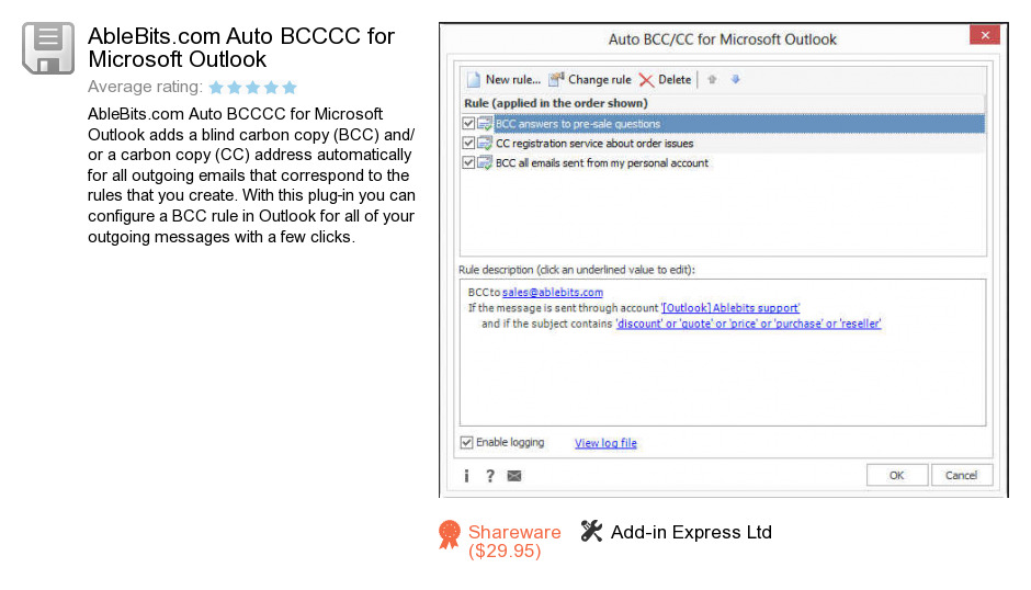 AbleBits.com Auto BCCCC for Microsoft Outlook