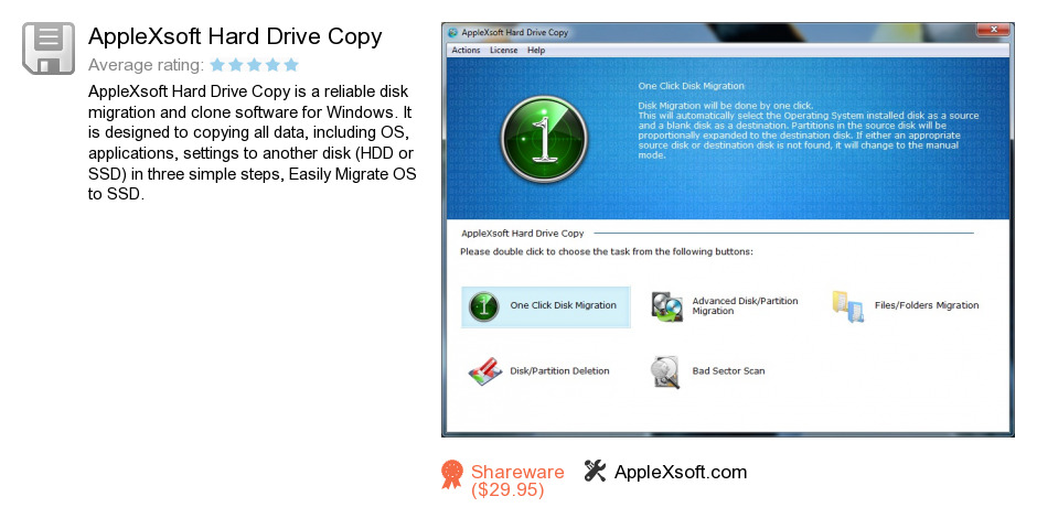 AppleXsoft Hard Drive Copy