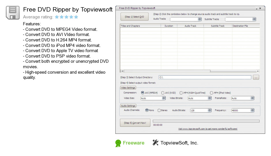 Free DVD Ripper by Topviewsoft