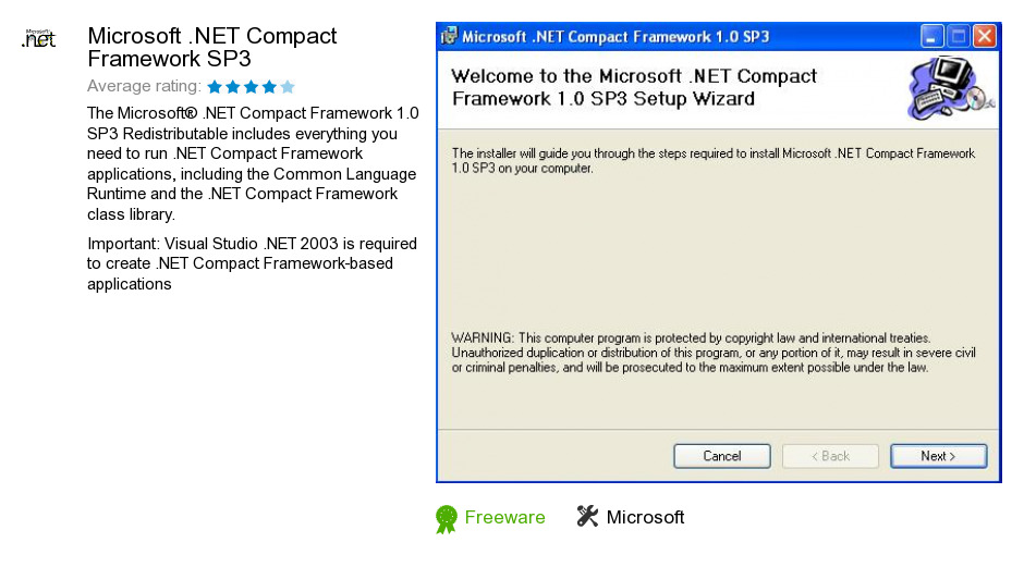 Microsoft .NET Compact Framework SP3