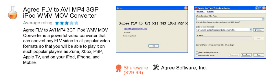 Agree FLV to AVI MP4 3GP iPod WMV MOV Converter