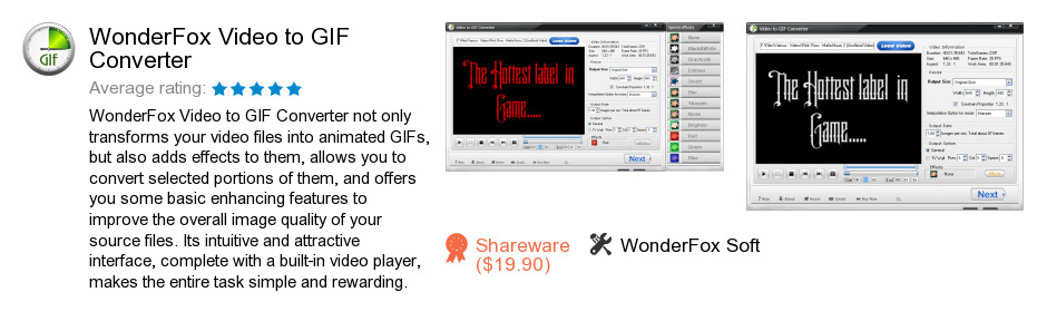 WonderFox Video to GIF Converter