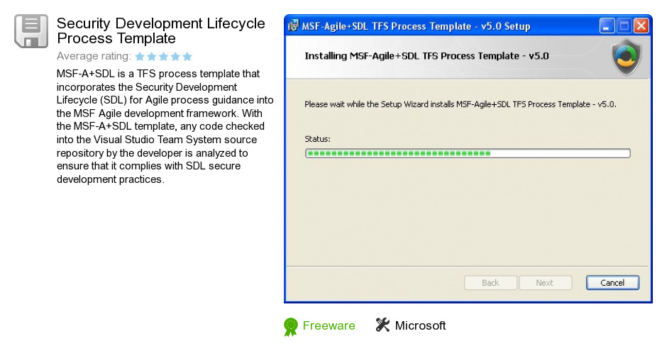 Security Development Lifecycle Process Template