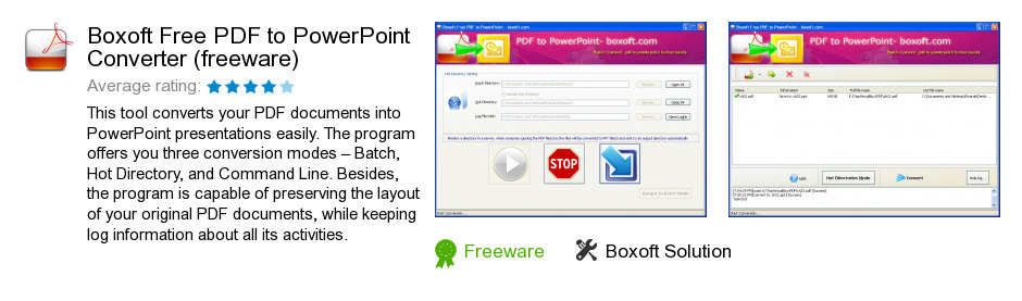 Boxoft Free PDF to PowerPoint Converter (freeware)