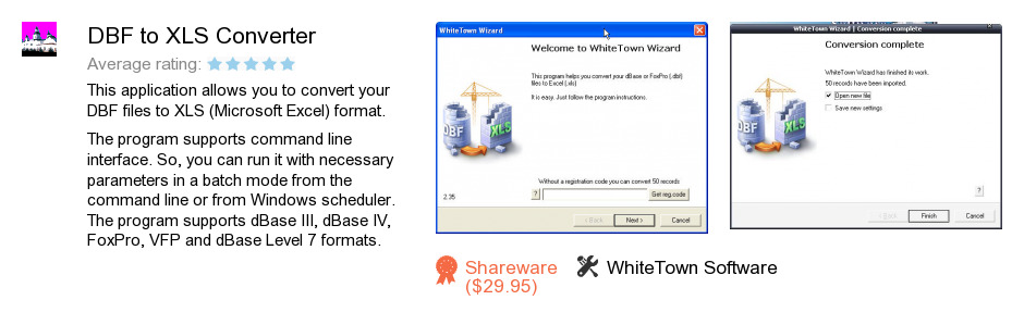 DBF to XLS Converter