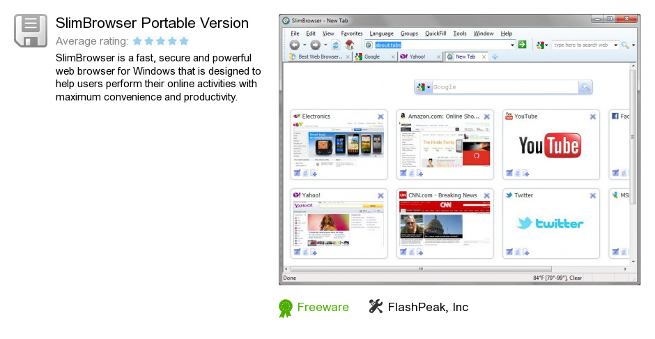 SlimBrowser Portable Version