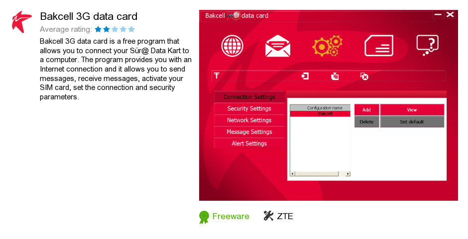 Bakcell 3G data card