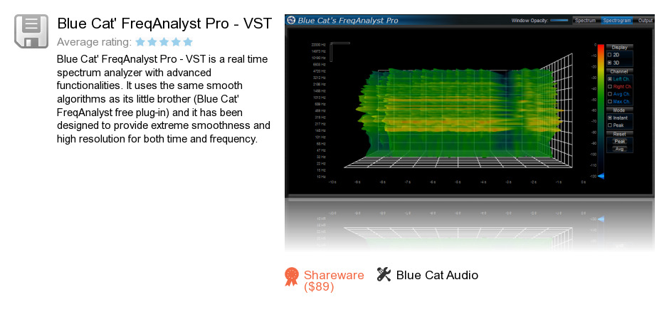 Blue Cat's FreqAnalyst Pro - VST