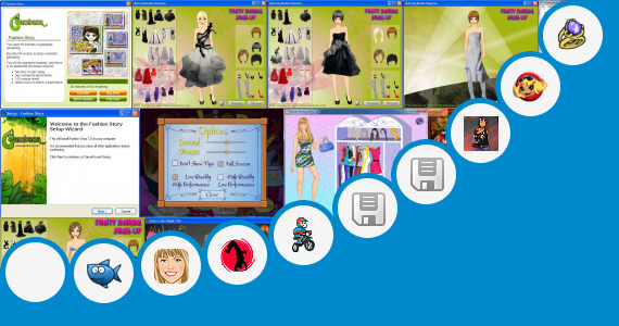 Software collection for Fashion Designer Game 320x240