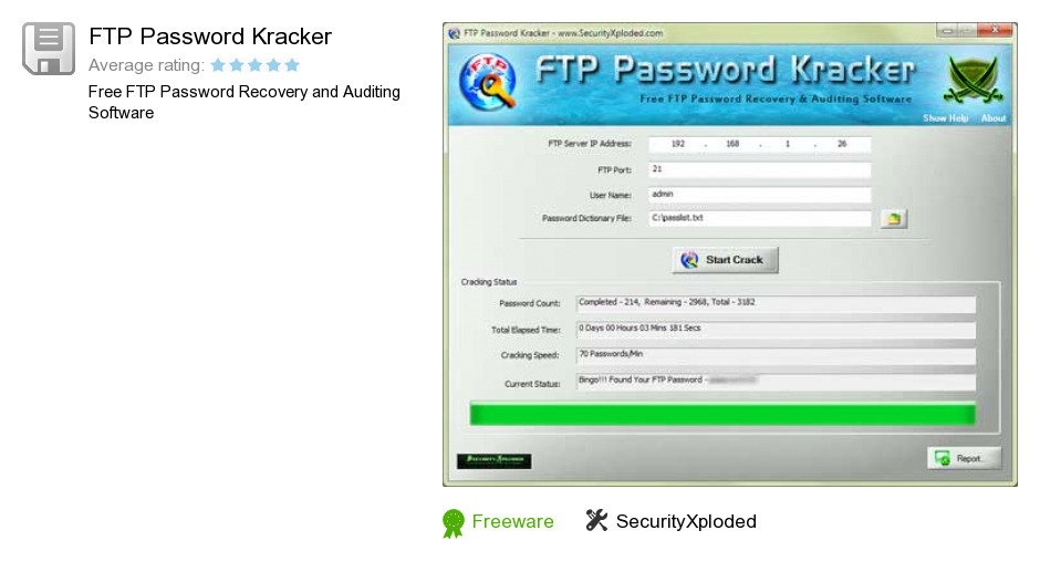 FTP Password Kracker