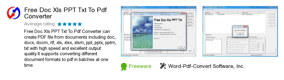 Free Doc Xls PPT Txt To Pdf Converter