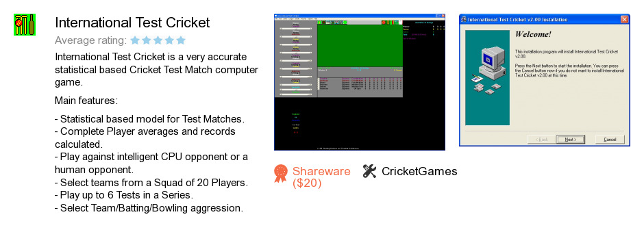 International Test Cricket