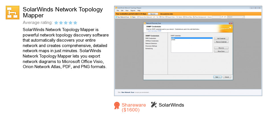 SolarWinds Network Topology Mapper