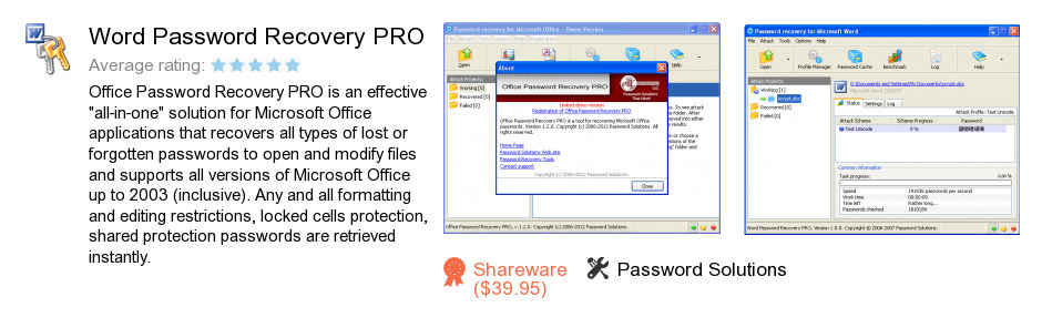 Word Password Recovery PRO