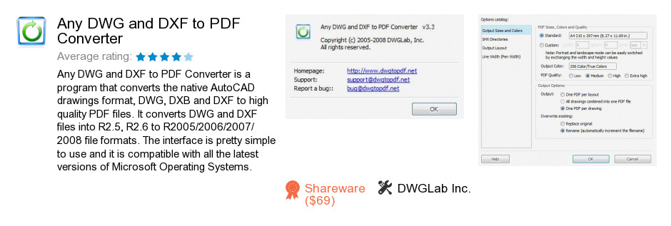 Any DWG and DXF to PDF Converter