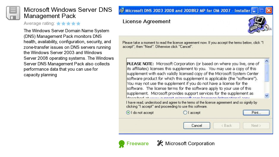 Microsoft Windows Server DNS Management Pack