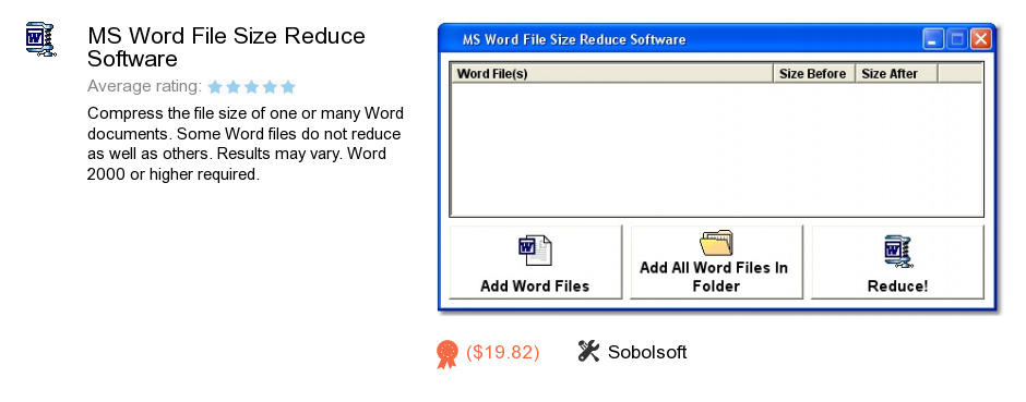 MS Word File Size Reduce Software