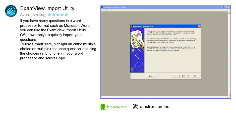 ExamView Import Utility