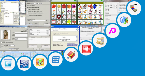 Software collection for Button Badge Editor