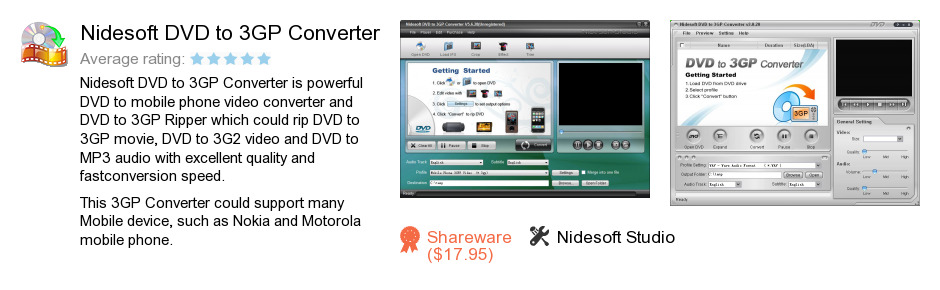 Nidesoft DVD to 3GP Converter