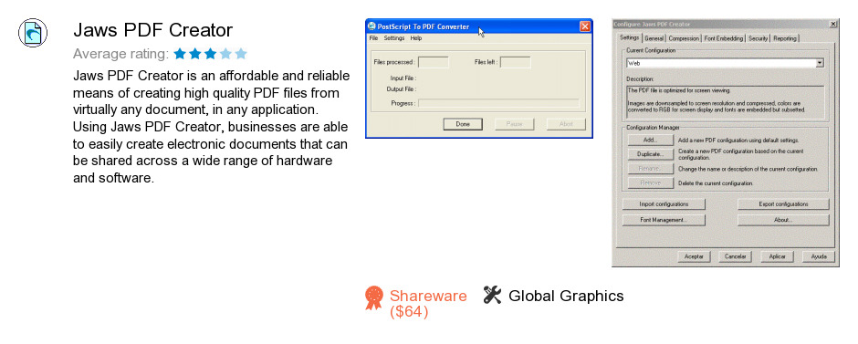 Jaws PDF Creator