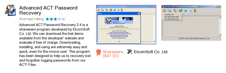 Advanced ACT Password Recovery