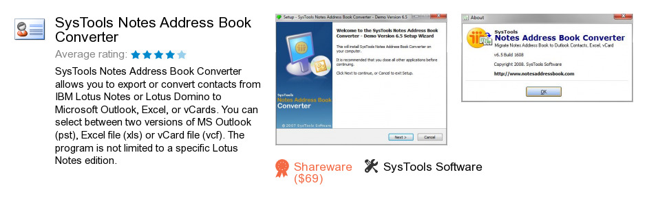 SysTools Notes Address Book Converter