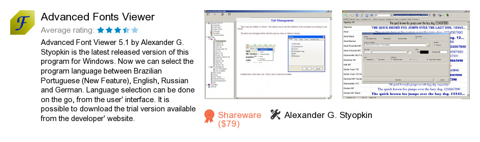 Advanced Fonts Viewer