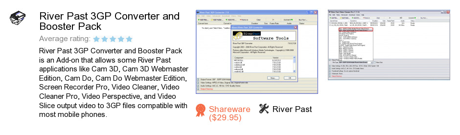 River Past 3GP Converter and Booster Pack