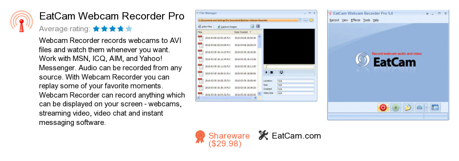 EatCam Webcam Recorder Pro
